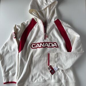 Team Canada Olympic HBC Hoodie Jacket  Olympics Half
Zip Sweatshirt size XL